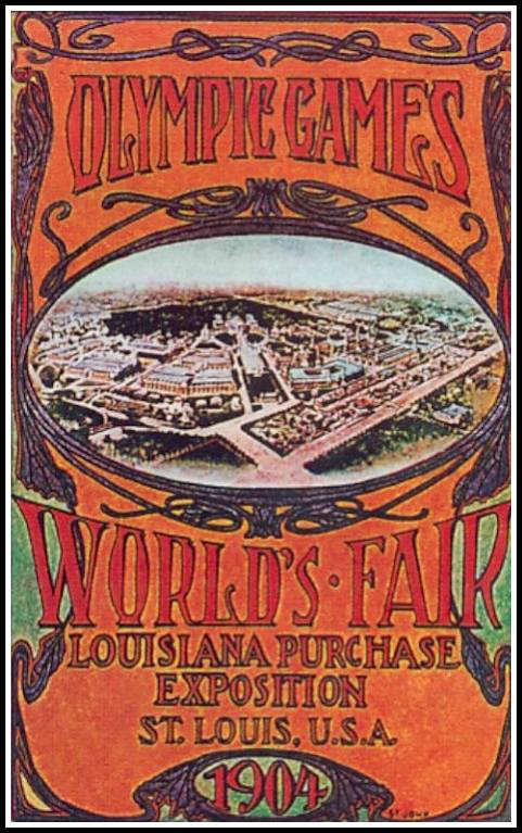 1904 US Poster Stamp St Louis World's Fair Louisiana Purchase