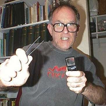 The author, armed for philatelic emergencies